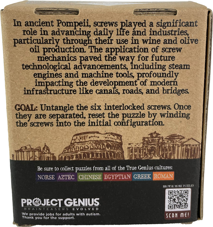 Bolts of Pompeii Brainteaser Puzzle