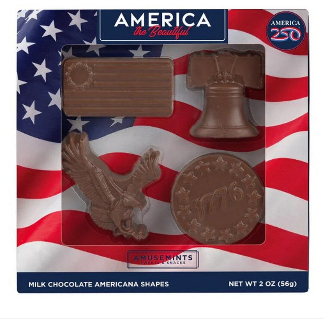 Mini America Milk Chocolates, 4-Piece