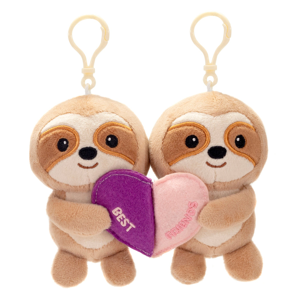 Besties Magnetic Sloth Plush Keychains