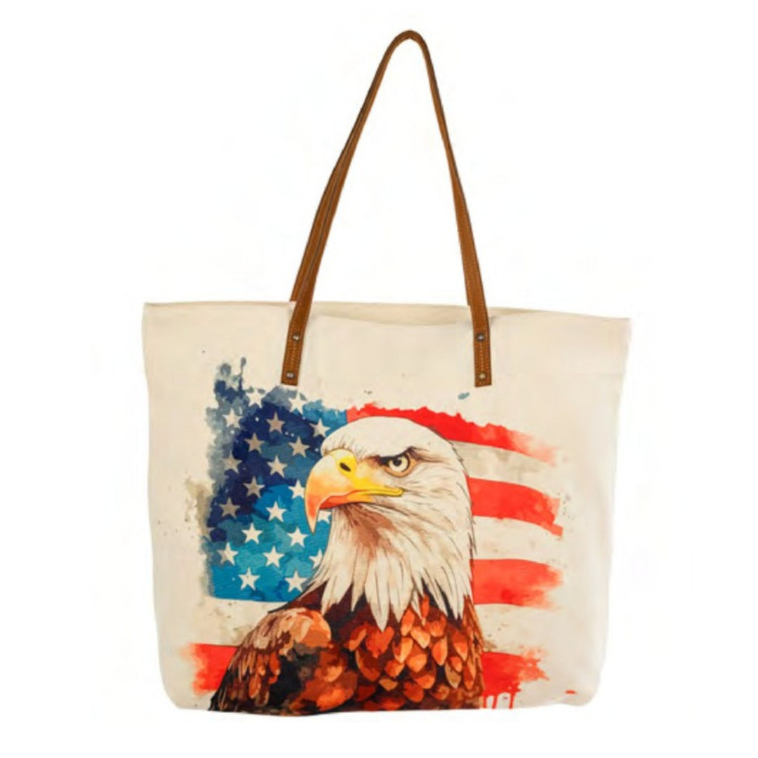 "Courage" American Eagle Canvas Tote Bag
