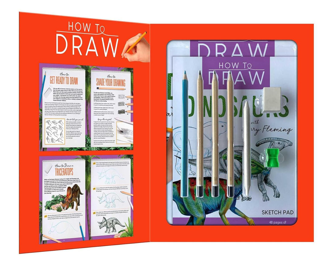 How to Draw Dinosaurs: Book & Kit