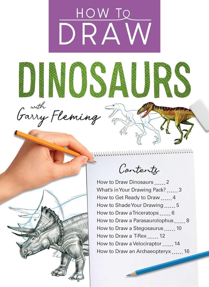 How to Draw Dinosaurs: Book & Kit