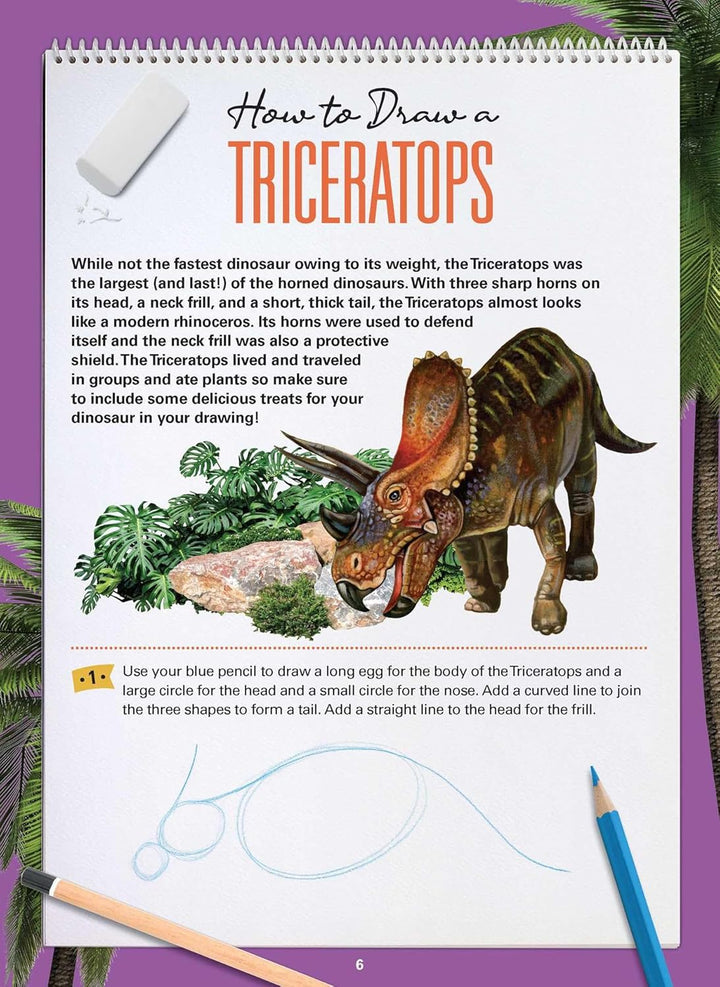 How to Draw Dinosaurs: Book & Kit