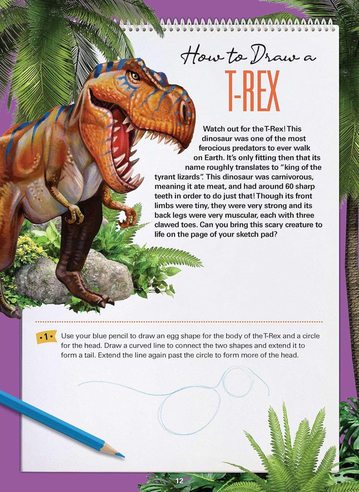How to Draw Dinosaurs: Book & Kit