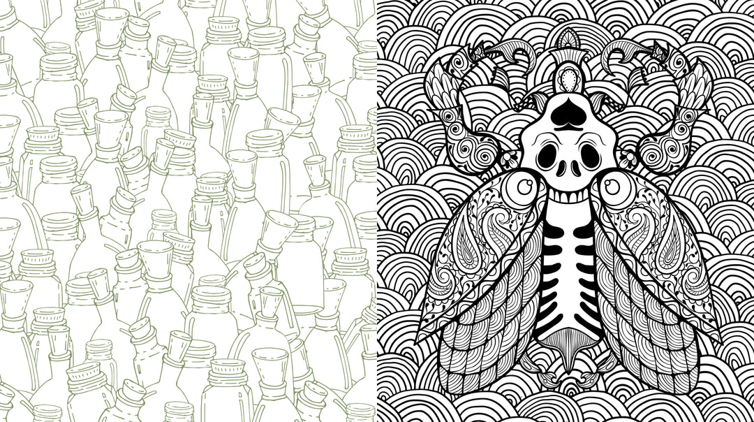 Oddities and Curiosities Coloring Book