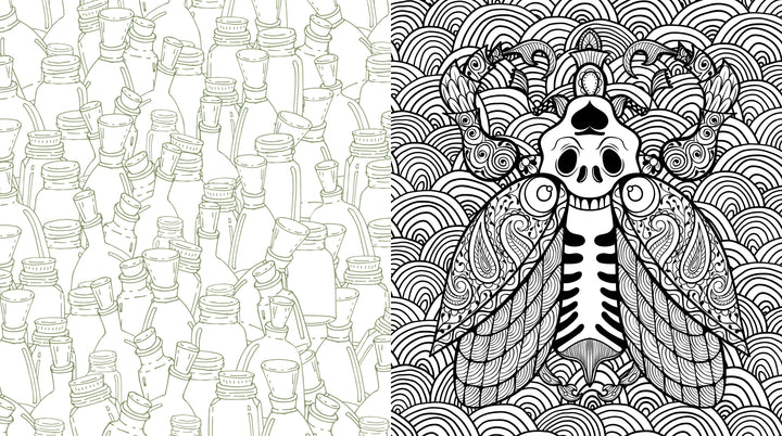 Oddities and Curiosities Coloring Book