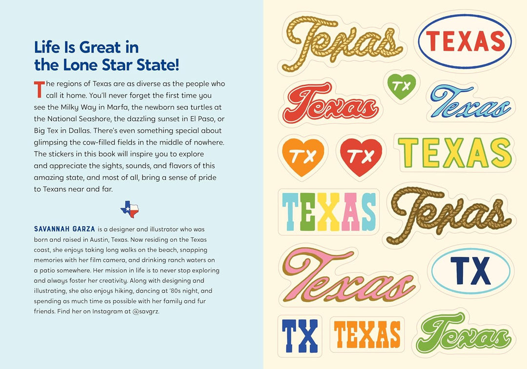 I Love Texas Sticker Book: 425+ Stickers Celebrating the Lone Star State