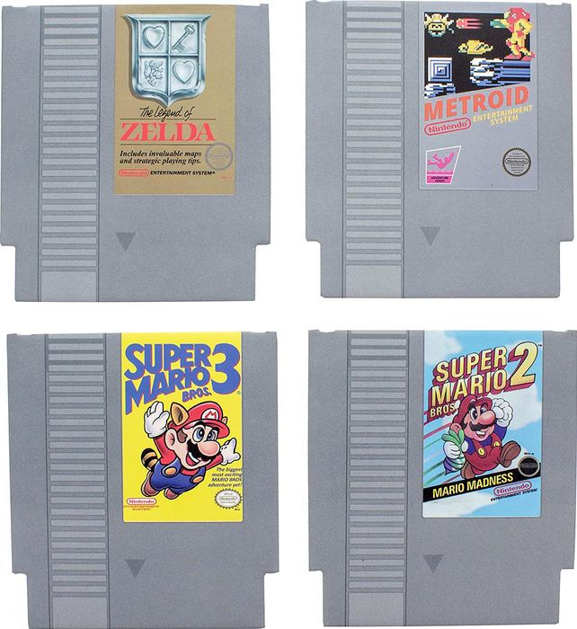 NES Cartridge Coasters, Set of 8