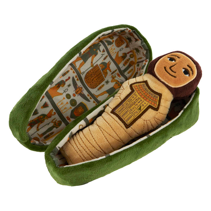 Green Sarcophagus & Mummy Nesting Plush Toy
