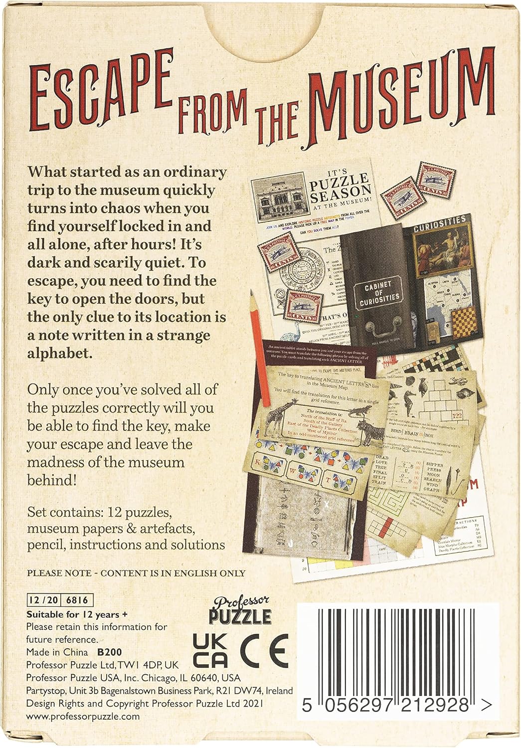 Escape from the Museum Escape Room Game