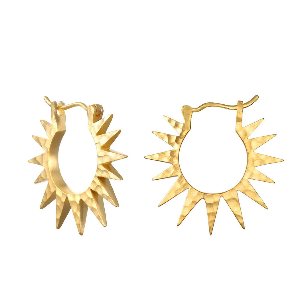 Incandescent Glow Starburst Hoops
