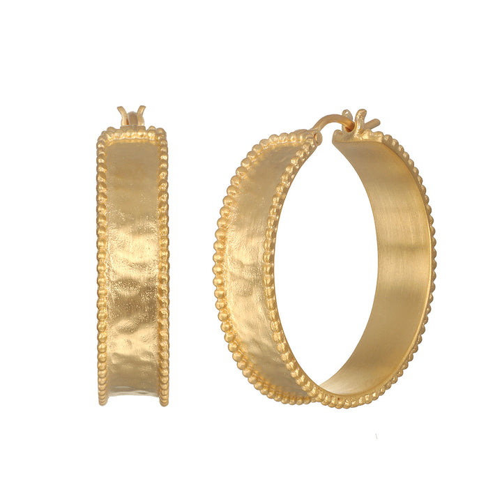 Bold Spirit Gold Hoop Earrgins