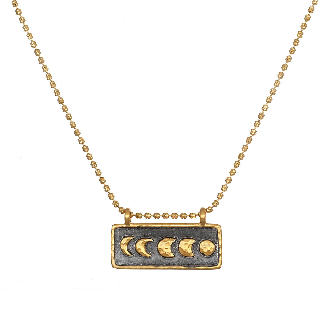 Moon Phase Bar Necklace