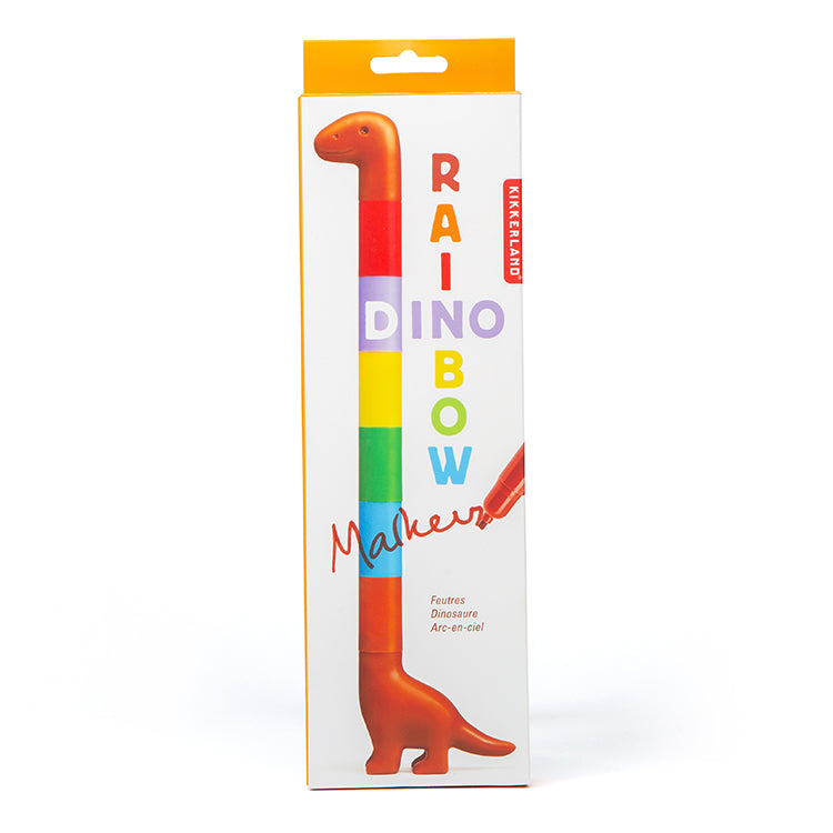 Dino Rainbow Marker, Pack of Six Markers