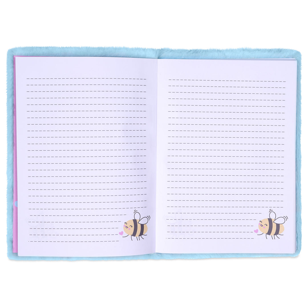 Bee Loved Fuzzy Journal