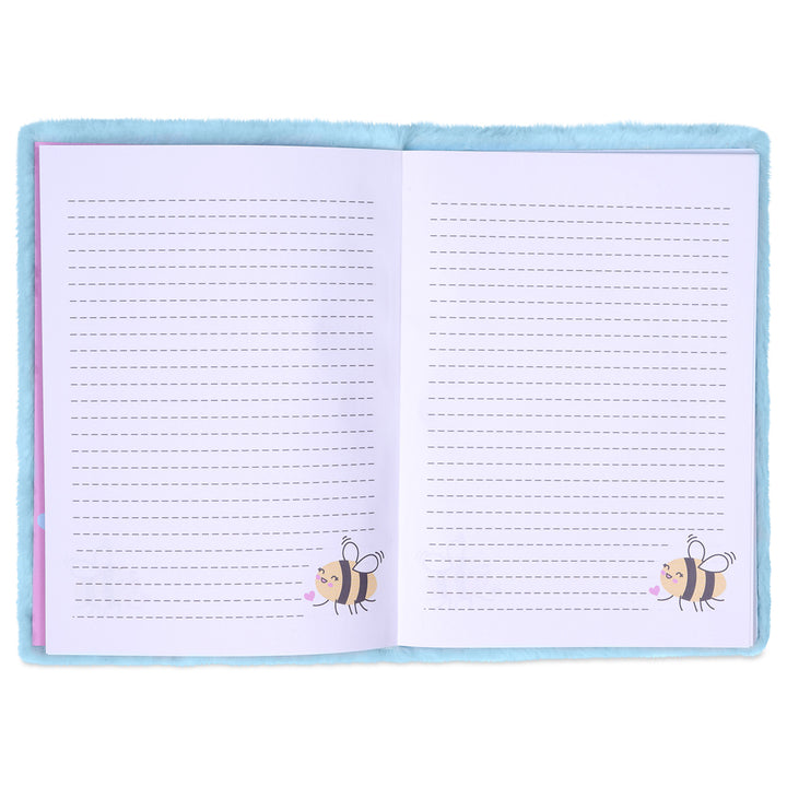 Bee Loved Fuzzy Journal