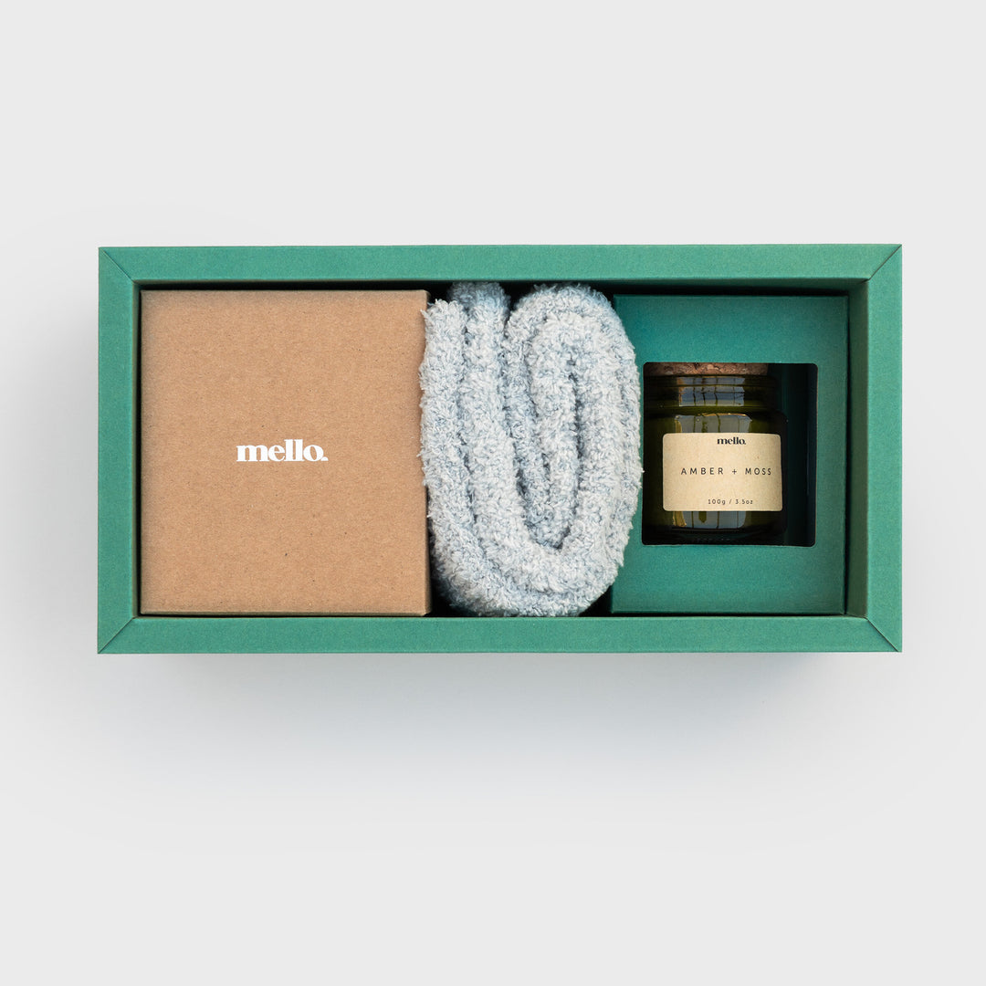 Max Relax Box- Mug, Socks, and Candle Gift Set