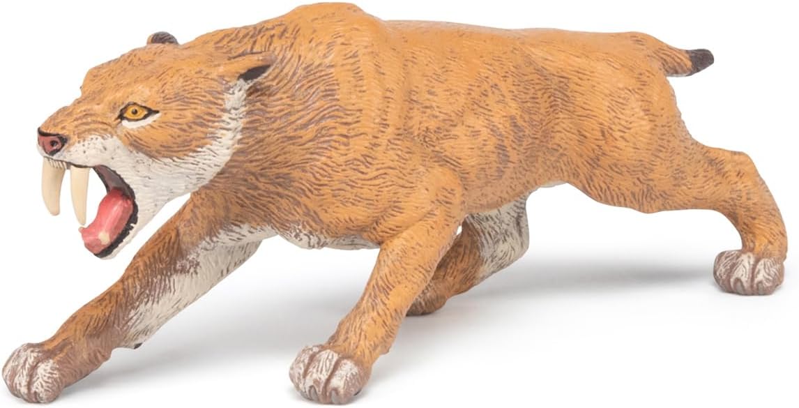 Smilodon, Saber-Tooth Cat Animal Replica Toy