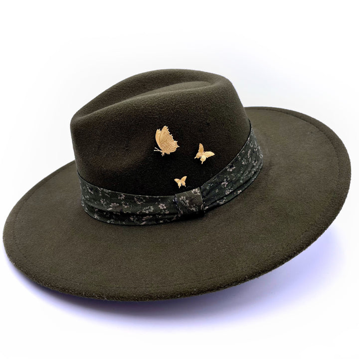 Gold Butterfly Hat Pin, Medium