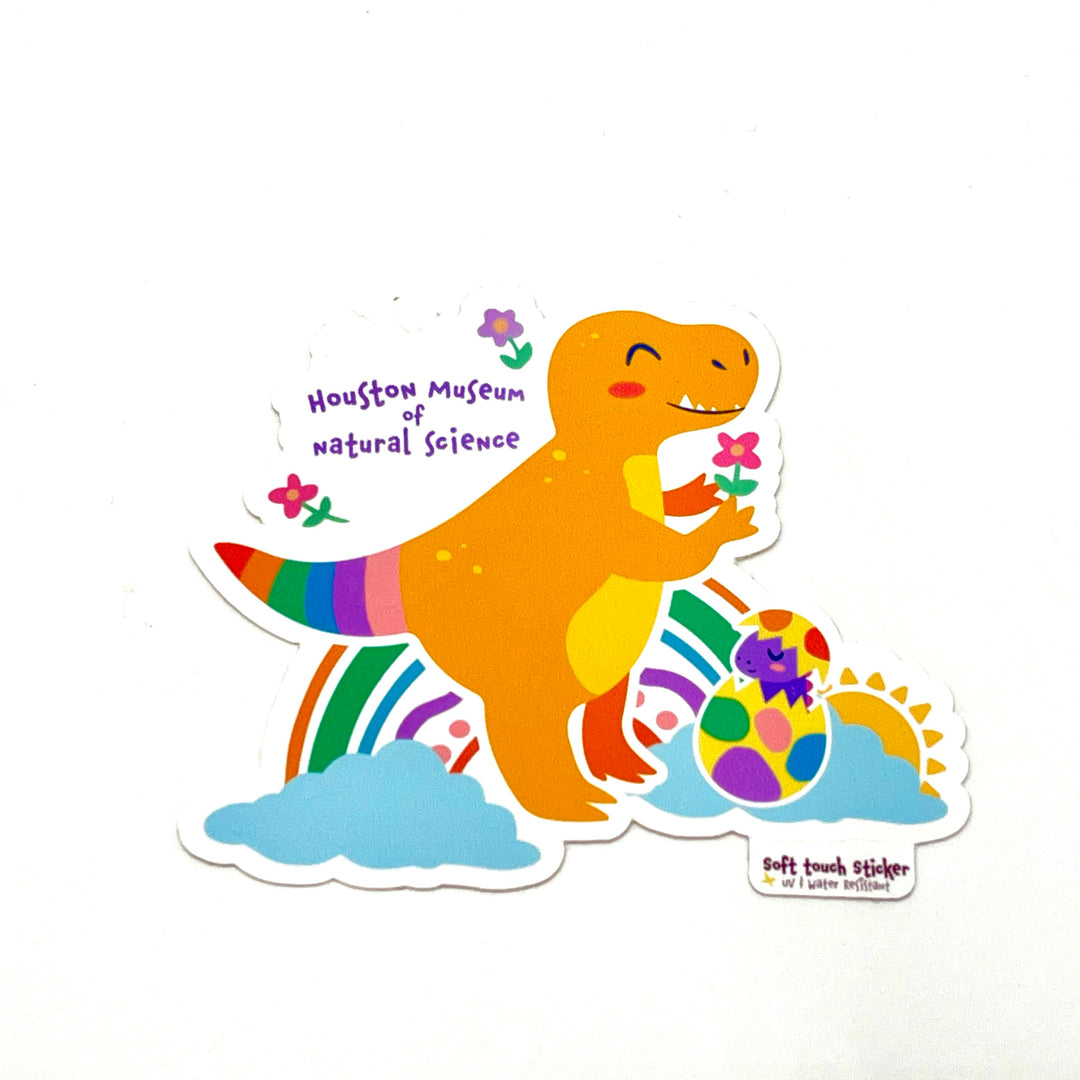HMNS Rainbow T. rex Sticker