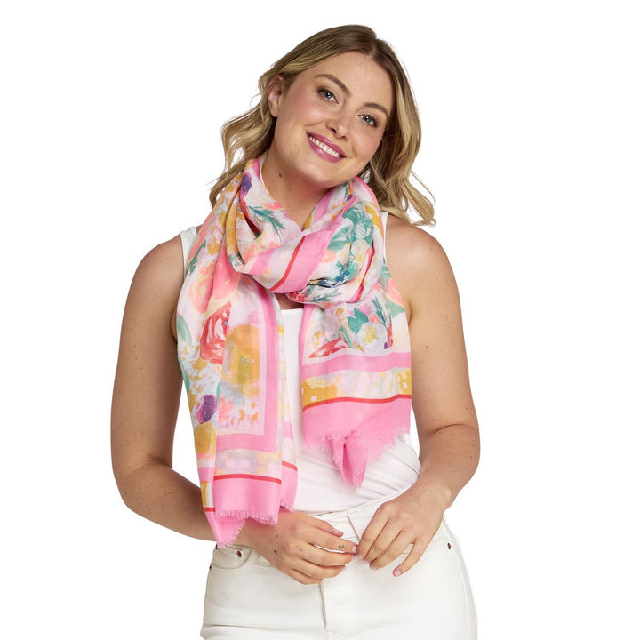 Flower Print Scarf