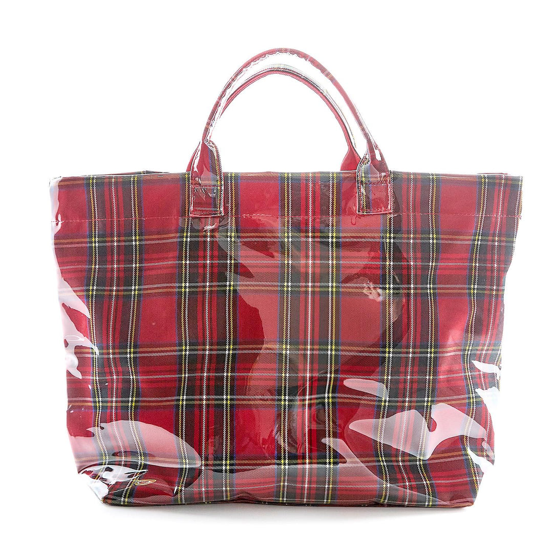 Tartan Tote with PVC Exterior
