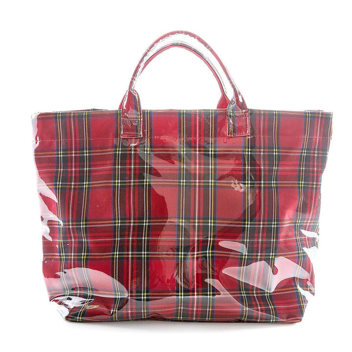 Tartan Tote with PVC Exterior