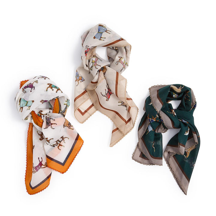 Lace Edge Horse Scarf