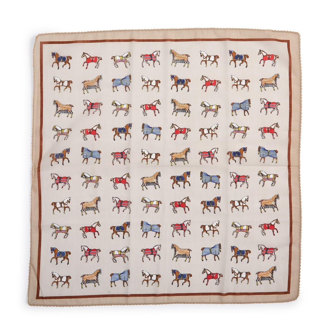 Lace Edge Horse Scarf