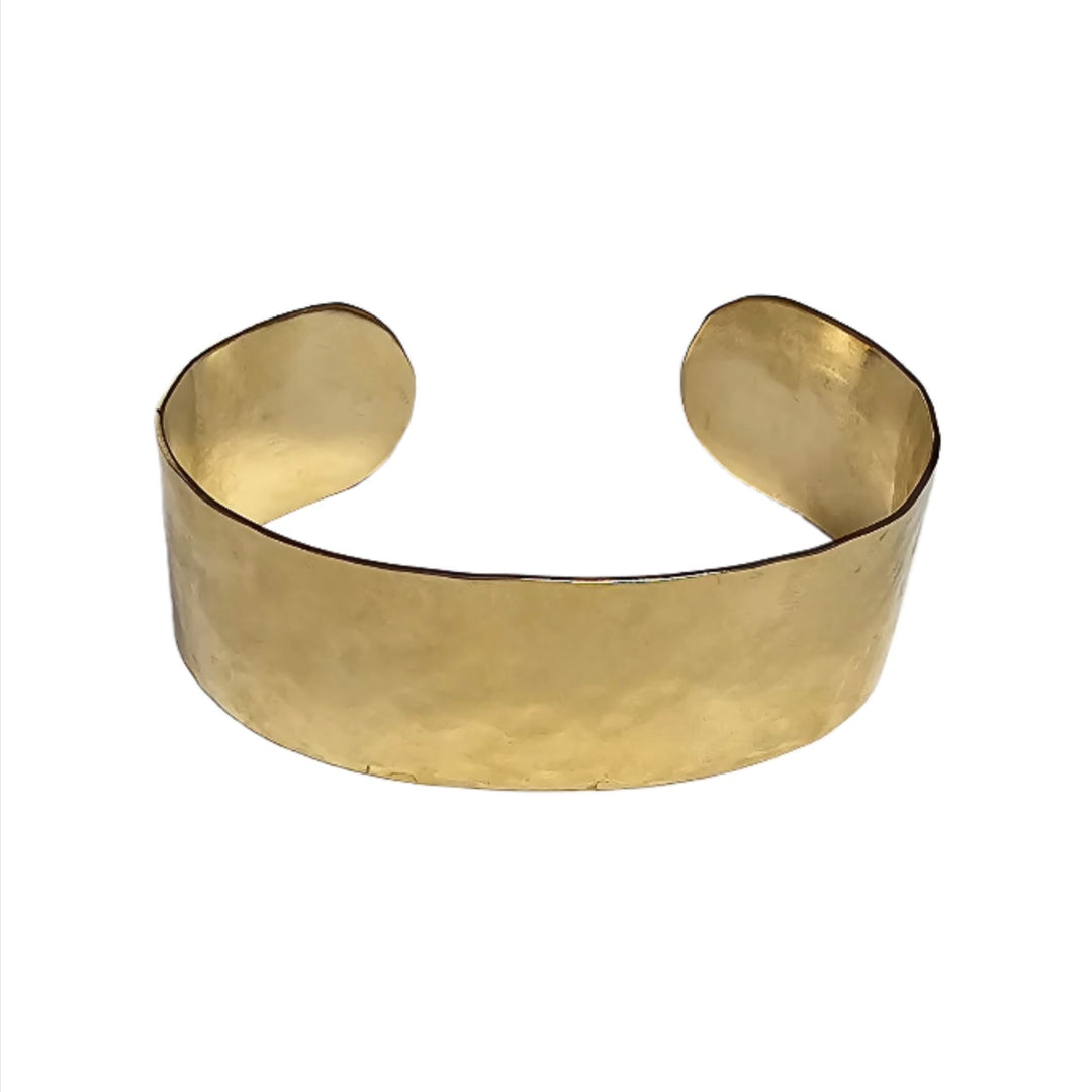 Gold Hammered Bracelet