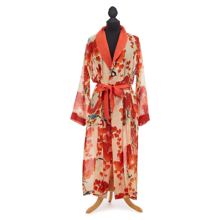 Multi-Style Robe Gown with Removable Waist Tie Closure