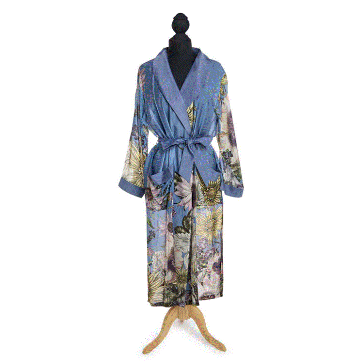 Daisy Cornflower Blue Robe Gown