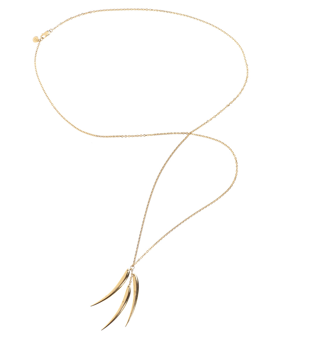 Tusk Long Gold Necklace