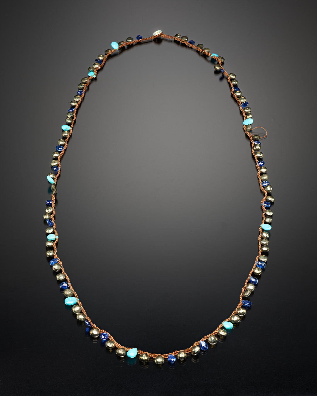 *FINAL SALE* Kyanite, Turquoise, Pyrite Necklace