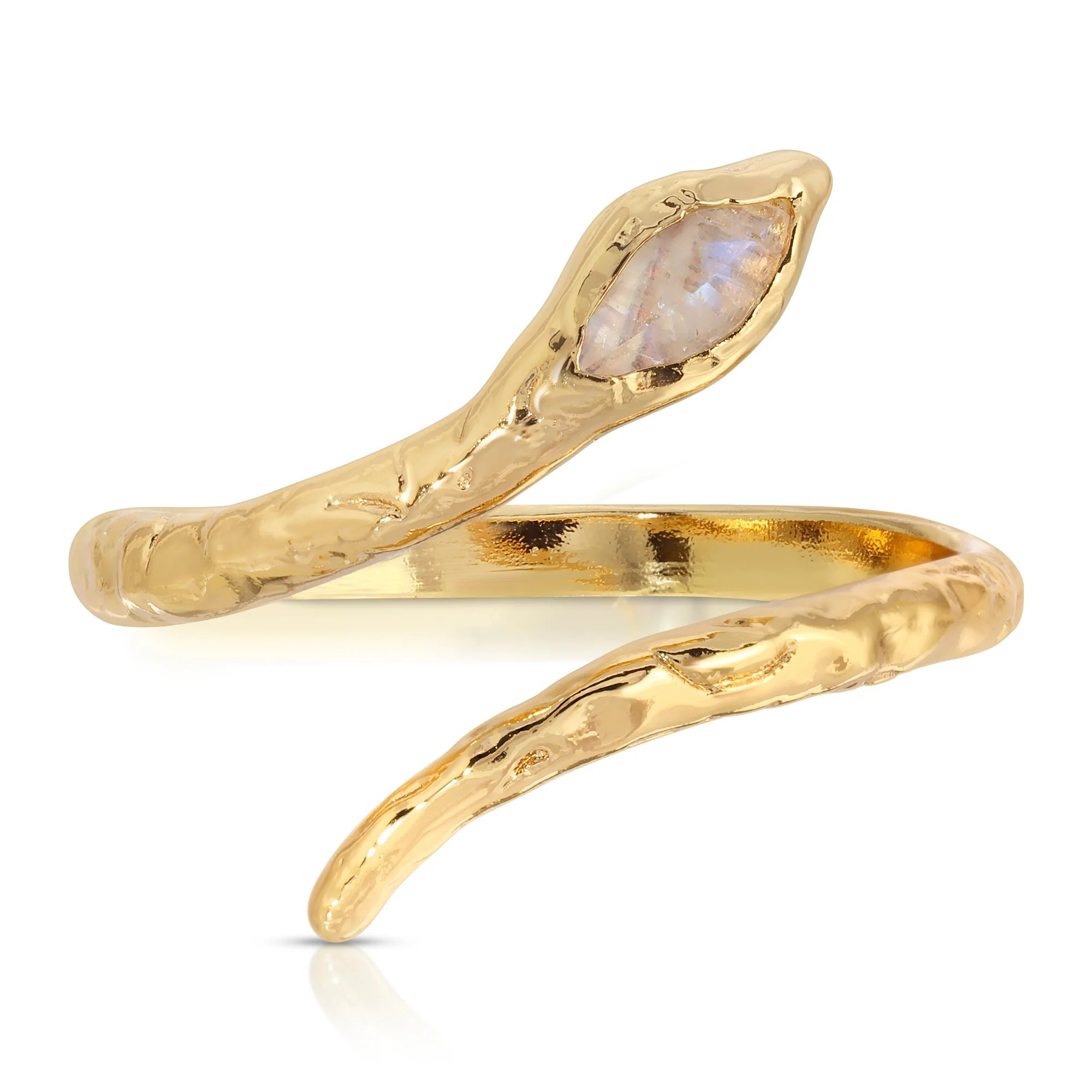 Moonstone Serpent Ring