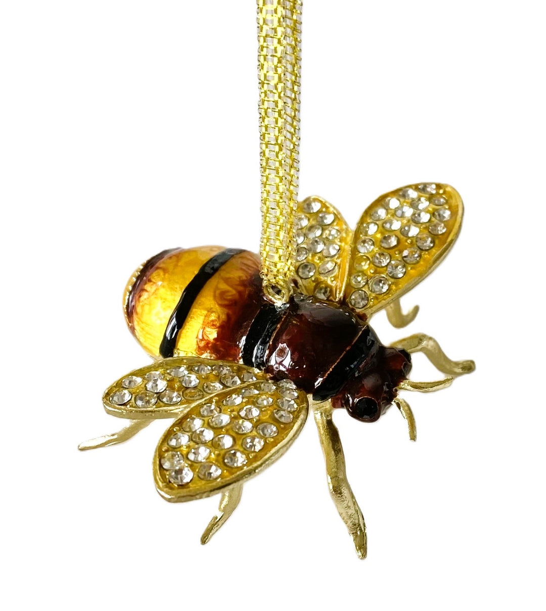 Jeweled Enameled Honey Bee Ornament