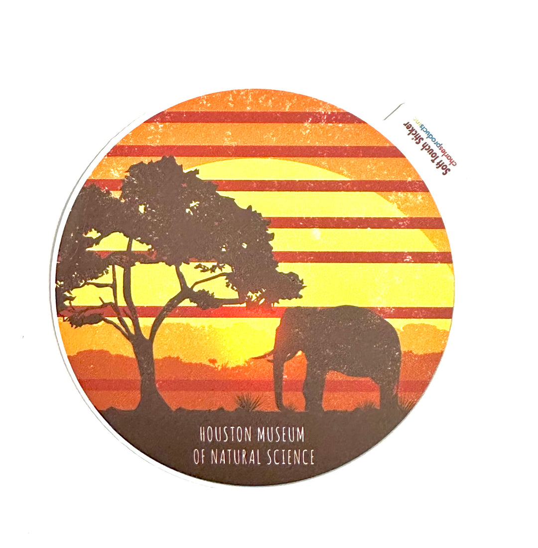 HMNS Good Story Elephant Sunset Sticker