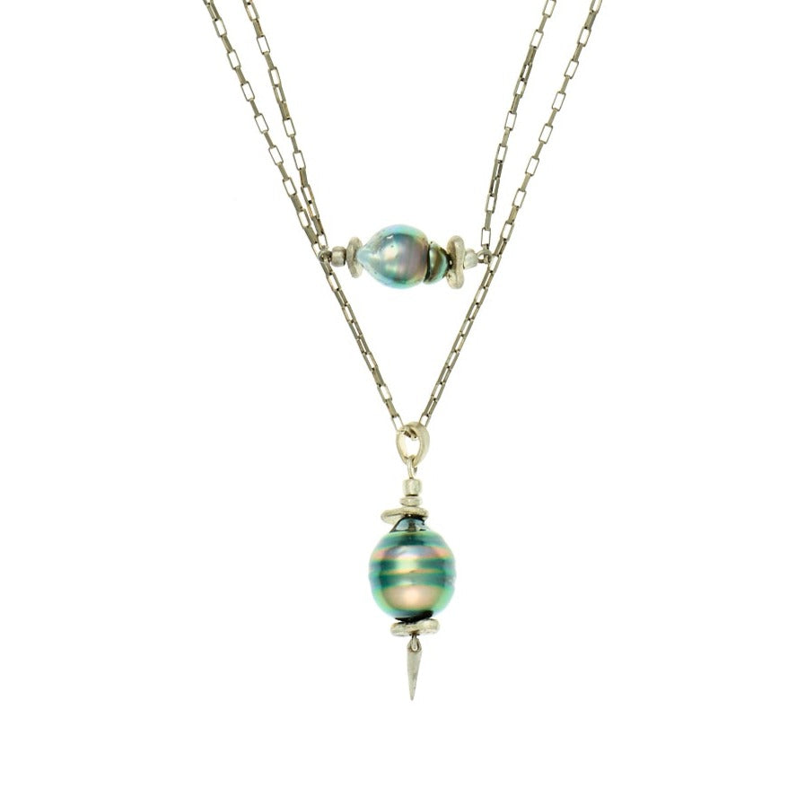 Double Tahitian Pearl Necklace