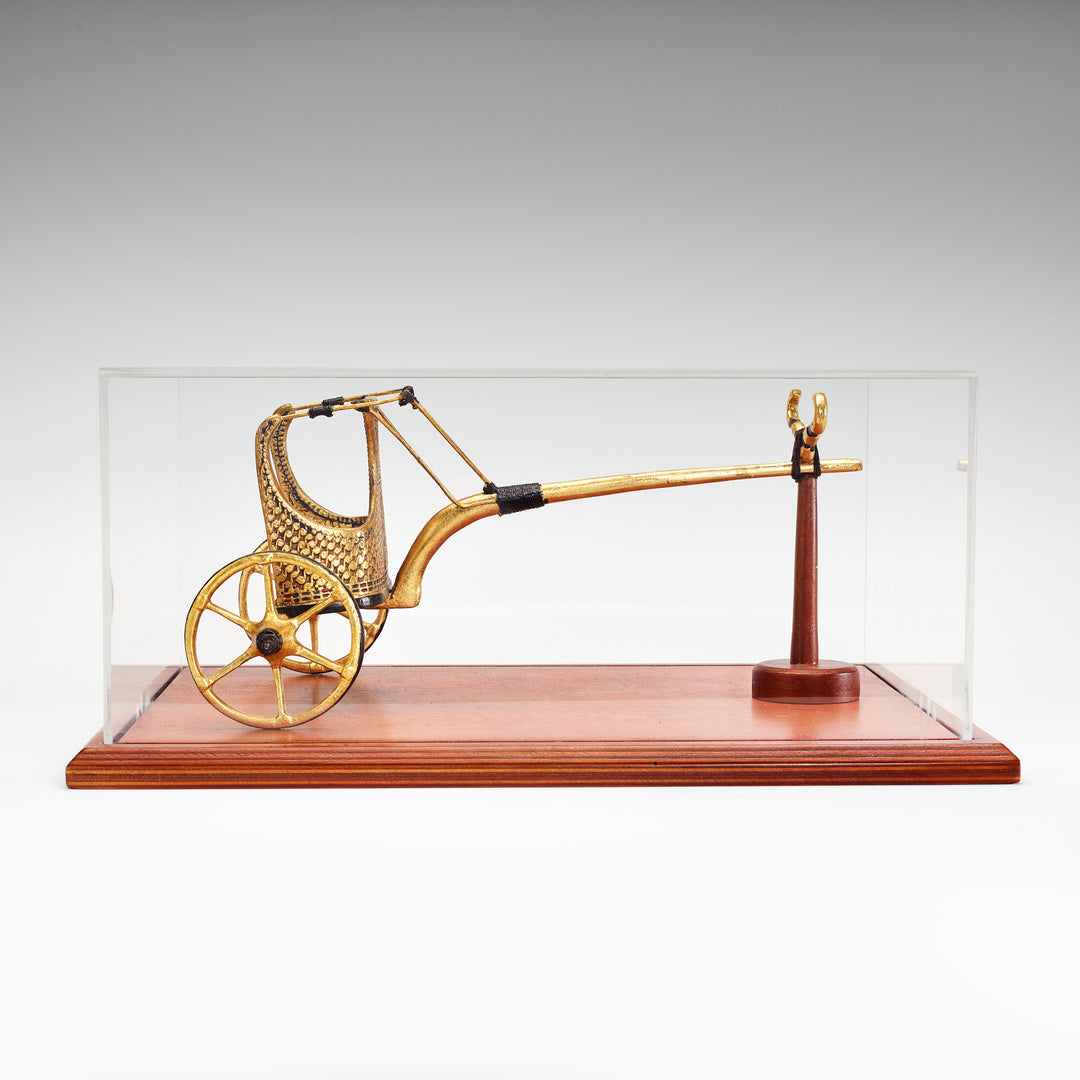 *Final Sale* King Tutankhamun's War Chariot in Plexi Glass Replica