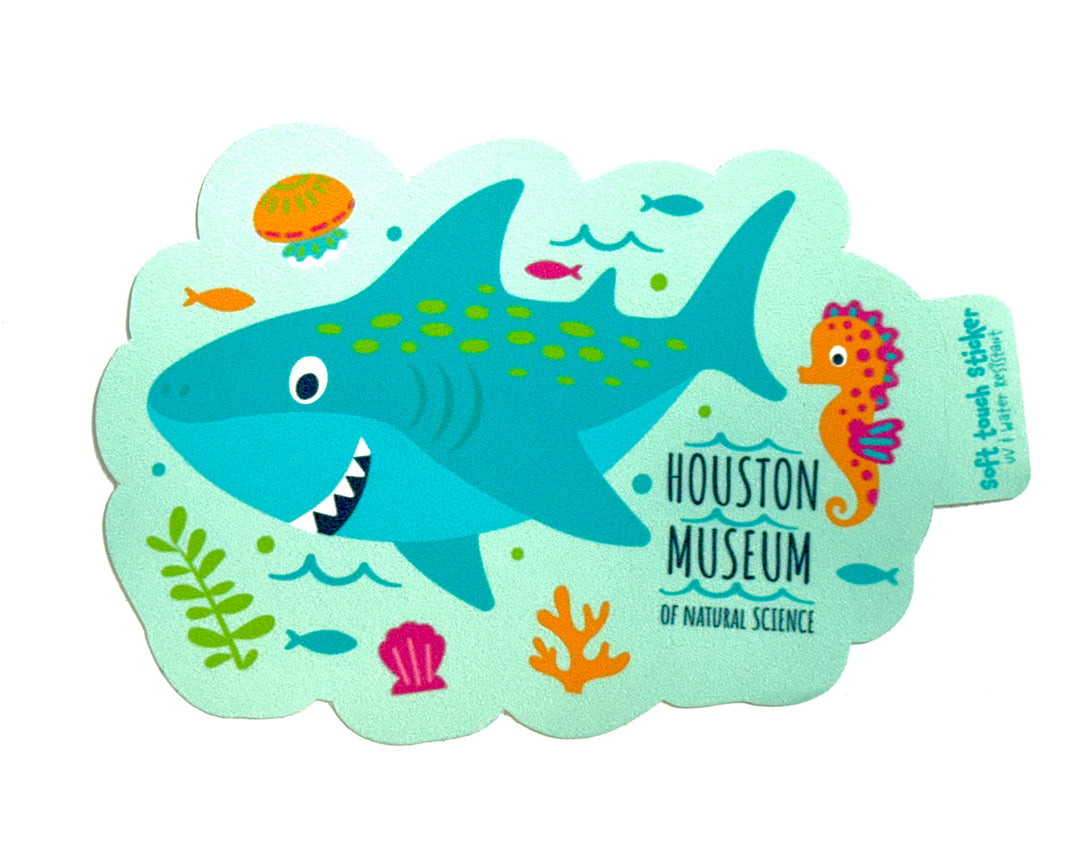 HMNS Doodad Cartoon Shark Sticker