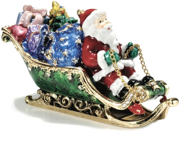 Santa Sleigh Trinket Box