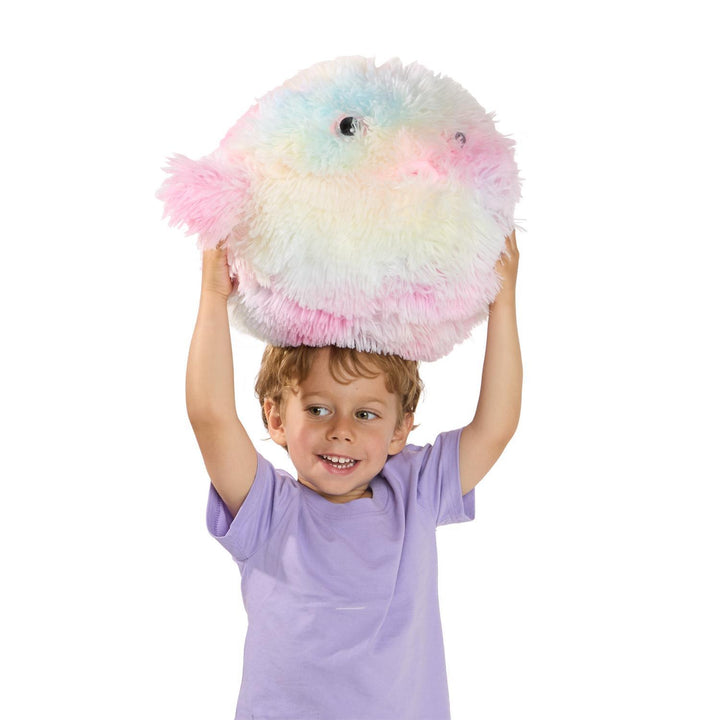 Rainbow Puffer Fish Plush Toy