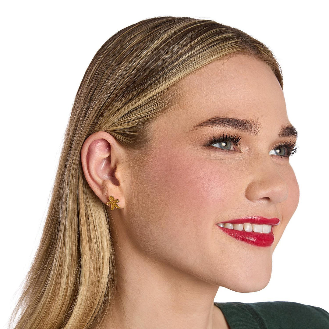 Enamel Stud Earrings