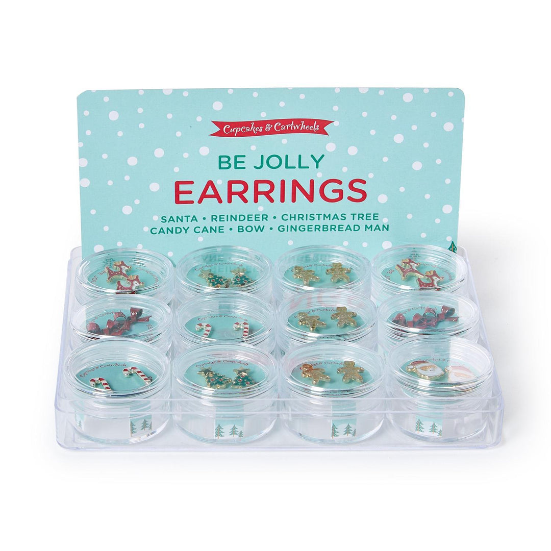 Enamel Stud Earrings