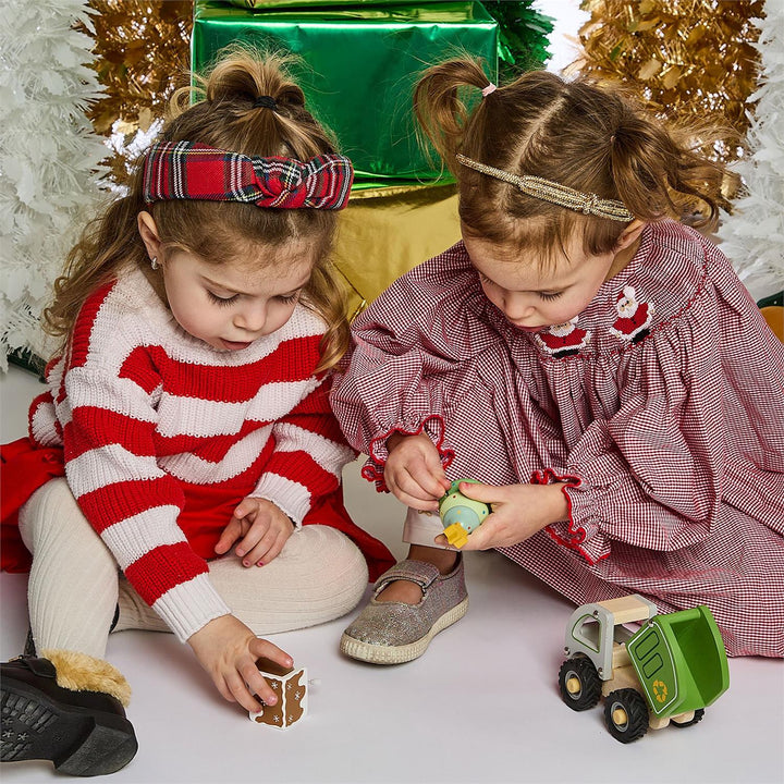 Wooden Wind Up Spinning Toy