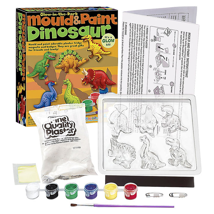 Mould & Paint Glow in the Dark Dinosaur Kit