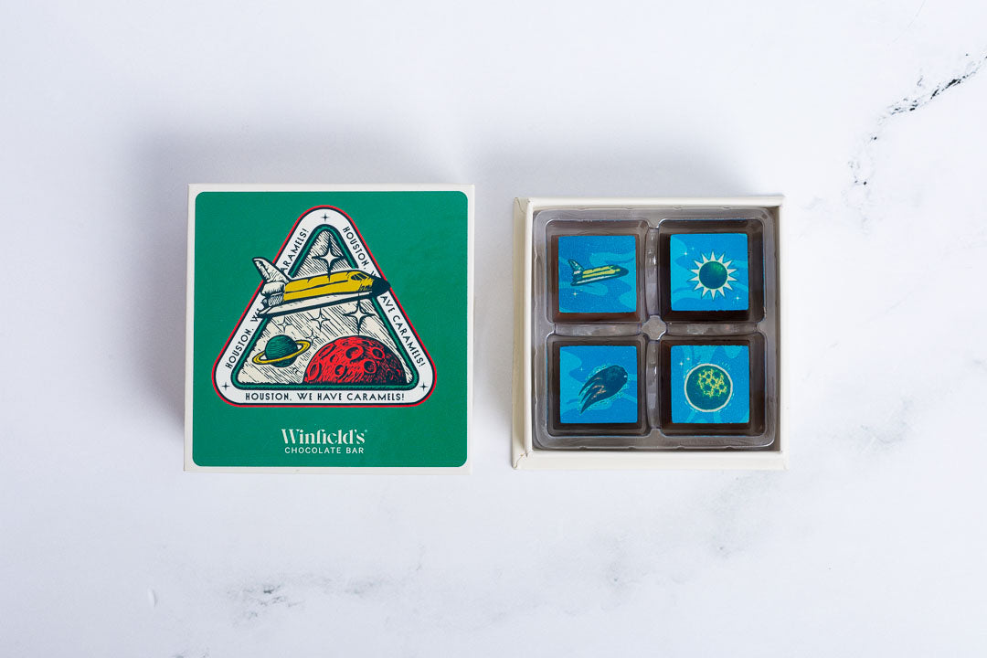 Space City Caramel Assortment, 4 Pieces