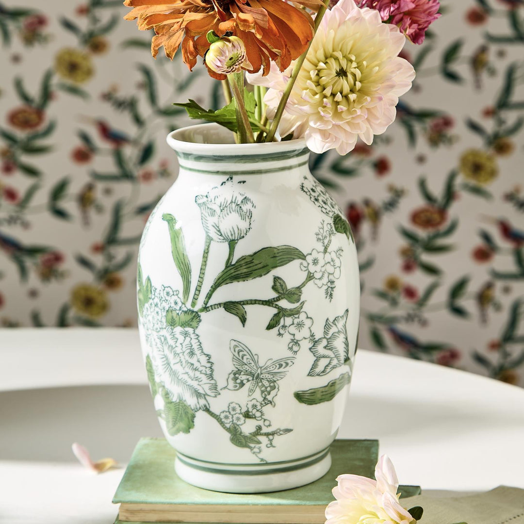 Primrose & Lotus Glass Vase- Small