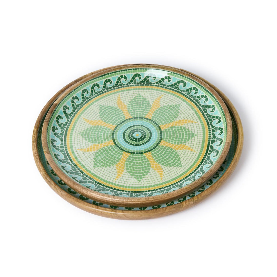 Garden View Round Tray- Small