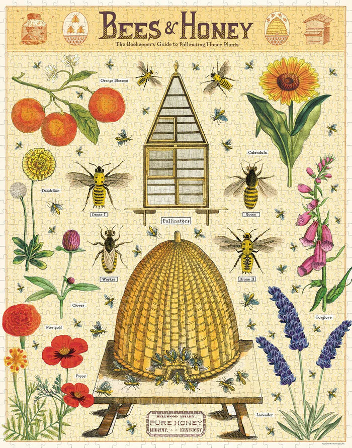 Bees and Honey 1,000 Piece Puzzle